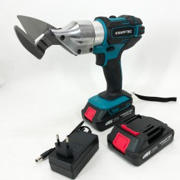 Ножиці акумуляторні по металу в кейсі Krafftec DJS130R, 2 акб 36V/5AP