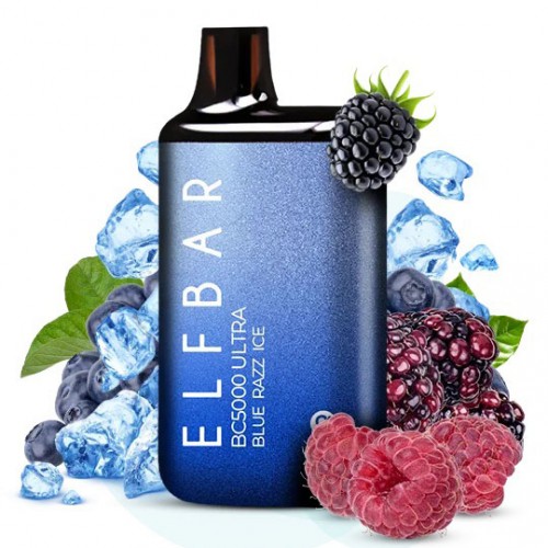 Elf Bar BC5000 Ultra. Синя Малина Лимонад (Blue Razz Ice)