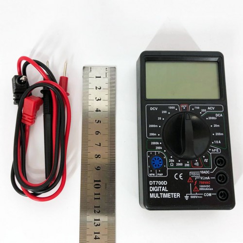Цифровий мультиметр Digital Tech DT700D великий дисплей (зі звуком), мультиметр із захистом