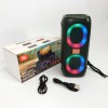 Портативна колонка TG333 2x5W з підсвічуванням RGB, акумуляторна колонка для музики. Колір: зелений